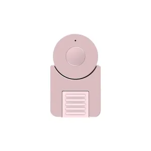 Just Mobile Shutter Grip 2 pinkfarbener Smartphone-Kameragriff mit Bluetooth-Auslöser auf weißem Hintergrund