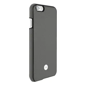 Just Mobile Quattro Back grey leather iPhone 6s Plus case with rear camera cutout and jm logo