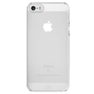 Just Mobile TENC transparent självläkande skal för iPhone SE med exakta utskärningar för kamera och knappar