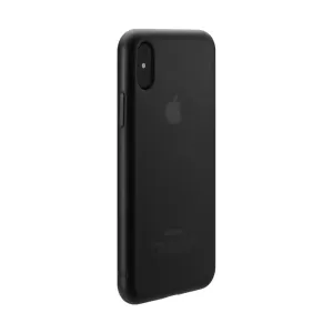 Just Mobile TENC-beskyttelsesdeksel til iPhone X/XS, matt svart finish med utskjæringer for kamera og knapper