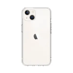 Just Mobile TENC Air gjennomsiktig iPhone 14-deksel med hevet kamerakant og støtte for trådløs lading