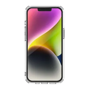 Just Mobile TENC transparent skyddsskal för iPhone 14 Pro Max med upphöjd kant och knappurtag