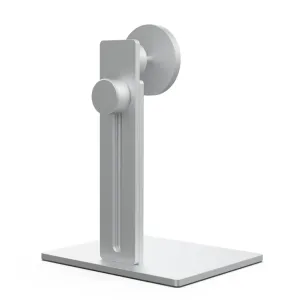 Just Mobile aluDisc Max Tablet-Ständer aus silbernem Aluminium, mit verstellbaren Drehknöpfen und 360°-Drehung