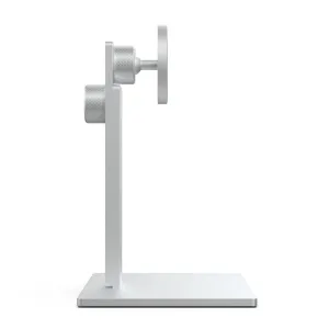 Just Mobile aluDisc Max Tablet-Ständer aus silbernem Aluminium mit verstellbarem Gelenk und rechteckigem Standfuß