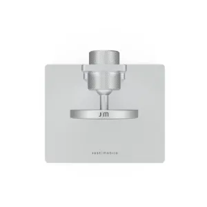 Just Mobile aluDisc Max Tablet-Ständer aus silbernem Aluminium mit magnetischer Halterung und 360°-Drehung