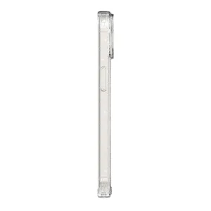 Just Mobile TENC clear MagSafe iPhone 14 Hülle mit schlankem Profil, erhöhten Kanten und Glitzer-Finish