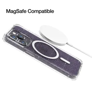 Just Mobile TENC MagSafe case for iPhone 14 Pro with glitter finish and MagSafe charging puck