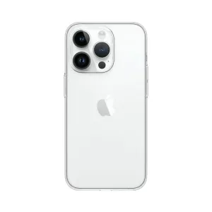 Coque transparente fine Just Mobile pour iPhone avec protection TENC, bord surélevé pour l’appareil photo et compatibilité MagSafe