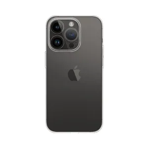 Coque transparente Just Mobile pour iPhone avec protection TENC fine, bord surélevé pour l’appareil photo et compatibilité avec la recharge sans fil