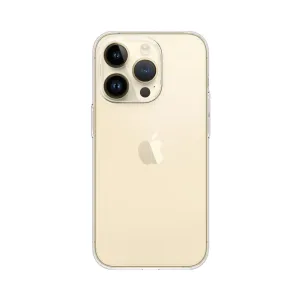 Coque transparente fine Just Mobile pour iPhone 14 Pro, avec bords surélevés et finition transparente