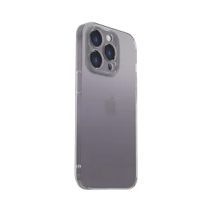 Just Mobile TENC Slim Fit Frost-skal på iPhone 14 Pro, med klart, slimmat och MagSafe-kompatibelt skydd