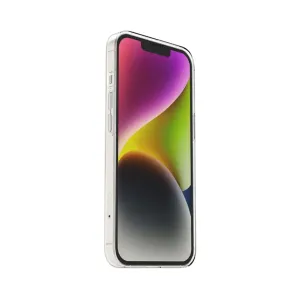Just Mobile TENC Slim Fit transparente Hülle für das iPhone 14, mit schlankem, transparentem Schutz und erhöhten Kanten.