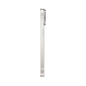Just Mobile TENC Slim Fit iPhone 14 Hülle in Seitenansicht mit schlankem Profil und Tastenaussparung