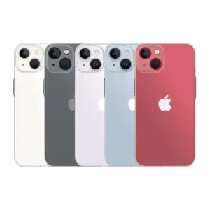 Just Mobile TENC Slim Fit Case för iPhone 14 i fem färger, tunt skal med transparent baksida och MagSafe-stöd