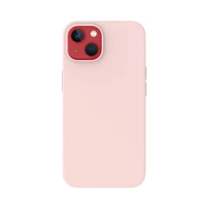 Just Mobile TENC Silikonhülle in Pink für das Basismodell von iPhone 14 und iPhone 13 mit erhöhter Kameraaussparung