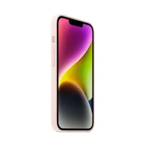 Just Mobile TENC Silikonhülle für iPhone 14 in Pink, schlanke Schutzhülle mit erhöhten Rändern