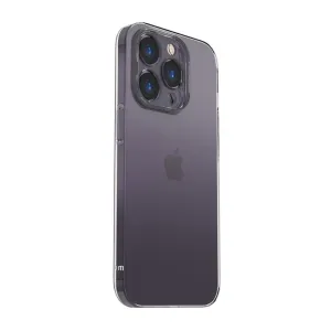 Coque transparente violette Just Mobile TENC Slim pour iPhone 14 Pro Max avec protection surélevée de l’appareil photo