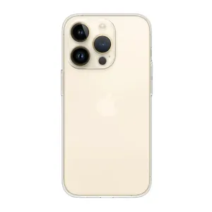 Just Mobile tENC Slim Fit Case för iPhone 14 Pro Max, tunt genomskinligt skal i frostad stil med kamerautskärning