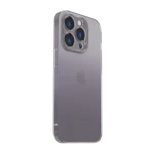 Just Mobile TENC Slim Fit Case för iPhone 14 Pro Max, transparent slimmat skal med upphöjt kameraskydd