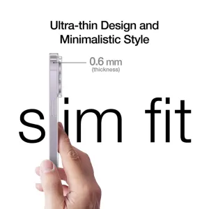 Just Mobile tENC Slim Fit Case för iPhone 14 Pro Max, smal sidoprofil som visar den ultratunna designen på 0,6 mm
