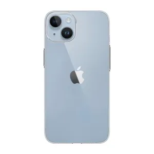 Just Mobile TENC Slim kirkas suojakuori iPhone 14 Plus -puhelimelle, MagSafe-yhteensopiva ohut suoja