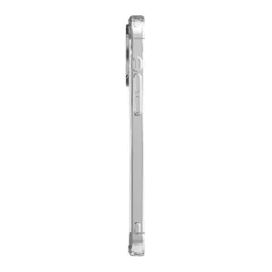 Just Mobile TENC Air transparente Schutzhülle für iPhone 15 Pro Max, Seitenansicht mit erhöhten Tastenabdeckungen