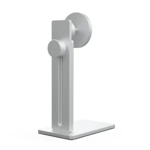 Just Mobile aluDisc Pro MagSafe iPhone-Ständer aus silbernem Aluminium, mit verstellbarer Höhe und stabilem Standfuß