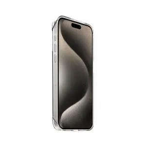 Just Mobile TENC Slim Fit transparente iPhone 15 Pro-Hülle mit schlankem, transparentem Schutz und abgerundeten Ecken