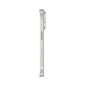 Just Mobile TENC Slim Fit Frosted iPhone 15 Pro Hülle, schlanke transparente Schutzhülle mit jm-Logo