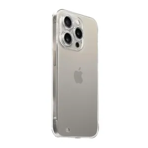 Just Mobile TENC Slim Fit transparente Hülle für iPhone 15 Pro Max, mit Kameralinsenabdeckung und schlankem Schutzdesign