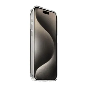 Just Mobile tENC Slim Fit transparente Hülle für das iPhone 15 Pro Max, mit erhöhten Kanten und schlankem, transparentem Design