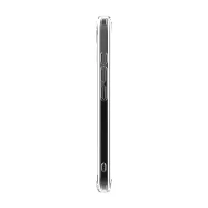 Coque de protection transparente Just Mobile TENC Air pour iPhone 16 Plus, vue latérale fine avec caches de boutons surélevés
