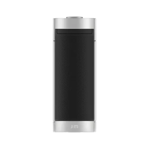 Just Mobile Shutter Grip 2 smarttelefonkameragrep med sølvfargede ender og teksturert svart håndtak