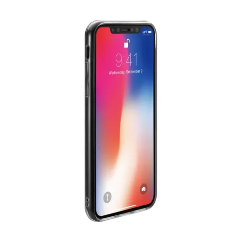 Coque transparente Just Mobile TENC pour iPhone X/XS, avec profil fin, protections pour boutons latéraux et bords surélevés